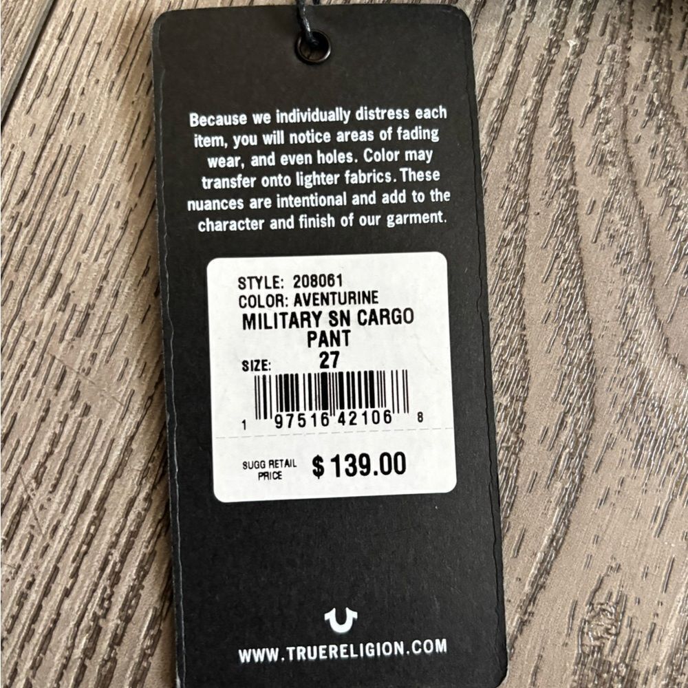 True religion woman’s military SN cargo pants - Picture 6 of 6
